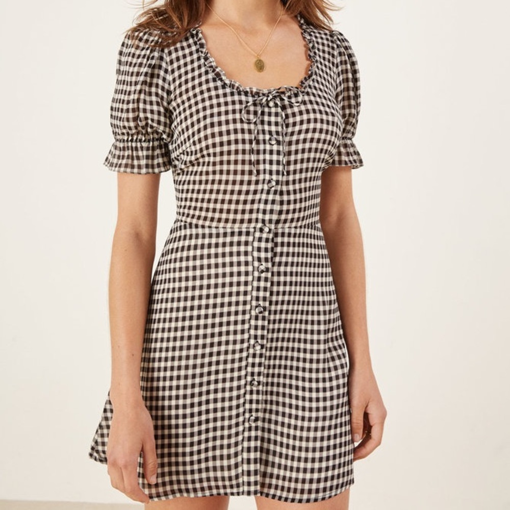 Reformation Paige checkered gingham dress Size 6